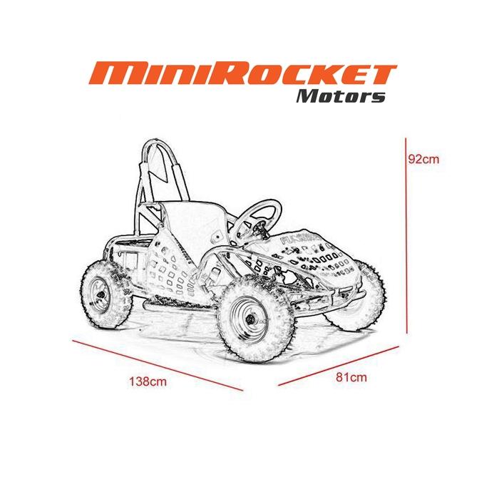 dětská buggy Mini Rocket Funkart 80ccm červená