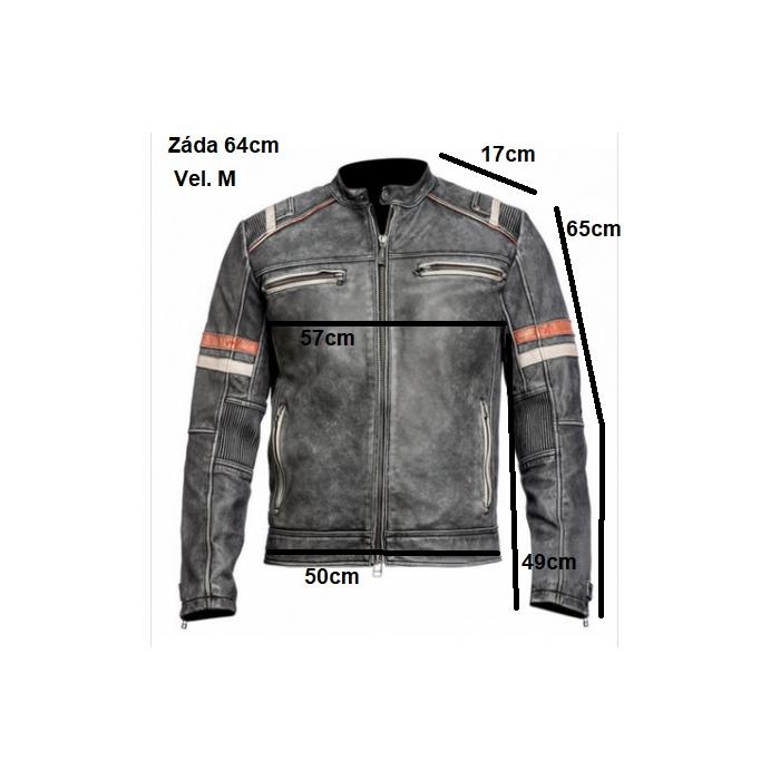 kožená moto bunda Ultimate Vintage, Velikost 4XL