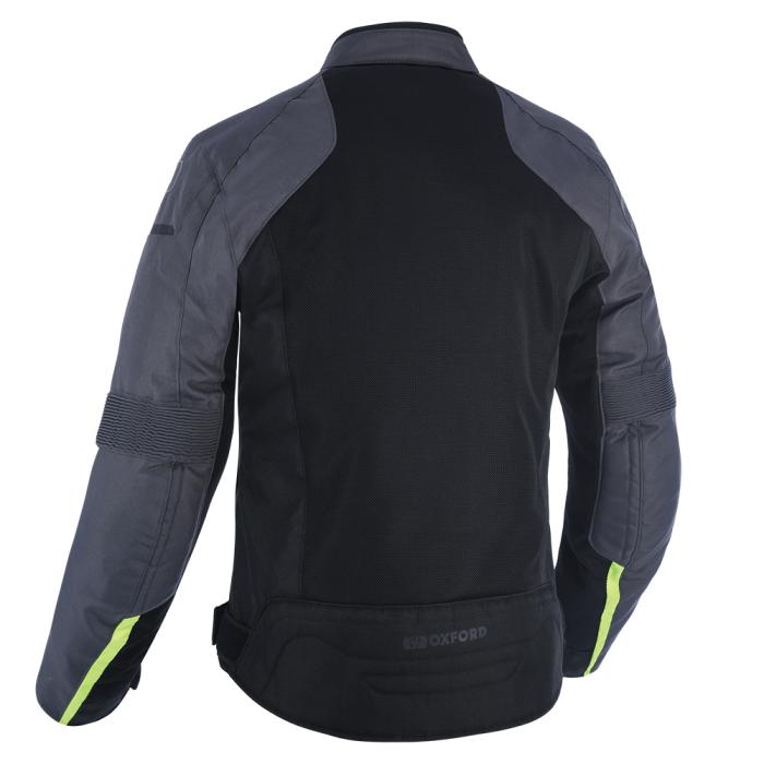 textilní moto bunda Oxford Delta 1.0 Air černá/šedá/fluo - LETNÍ, Velikost 4XL