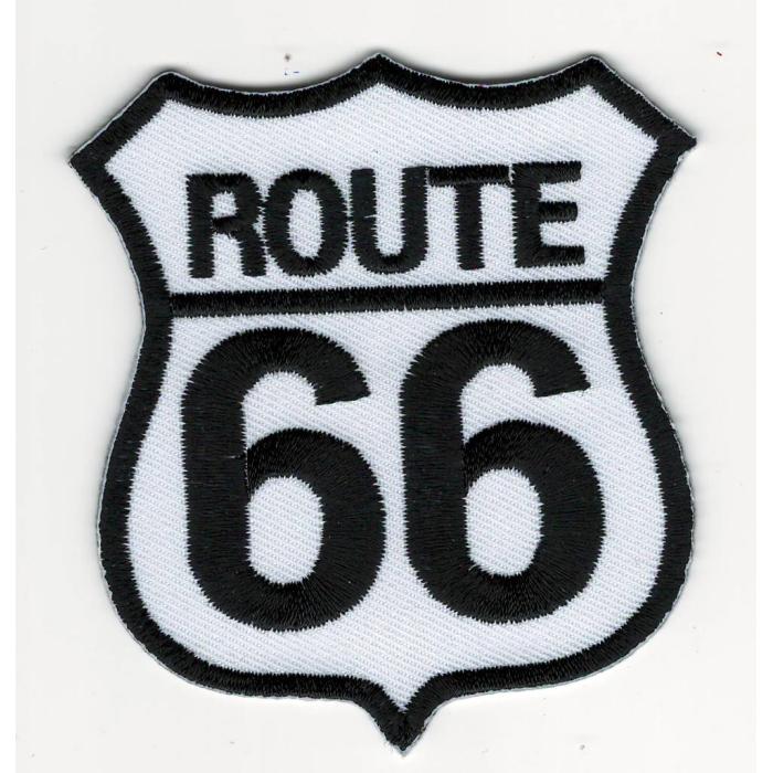 nášivka Route 66 bílá