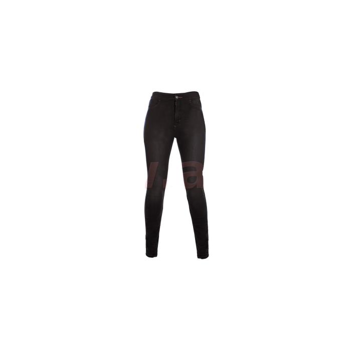 dámské moto kalhoty Oxford Super Jeggings 2.0 černé, Velikost 3XL 20/28, Délka prodloužené