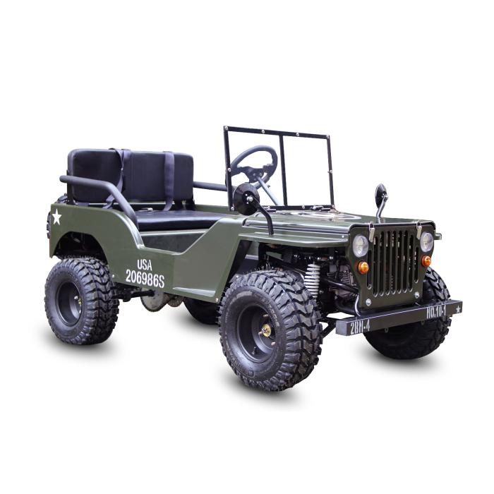 dětská buggy Mini Jeep Willys 150ccm, Varianta osobní odběr - sestavený stroj