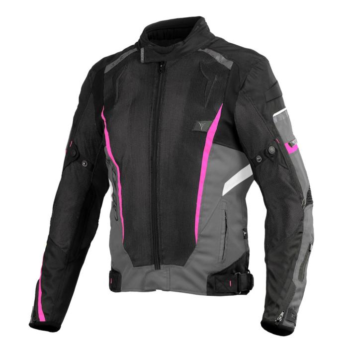 dámská moto bunda SECA Airflow II černo/růžová, Velikost L