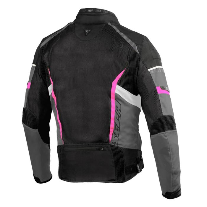 dámská moto bunda SECA Airflow II černo/růžová, Velikost M