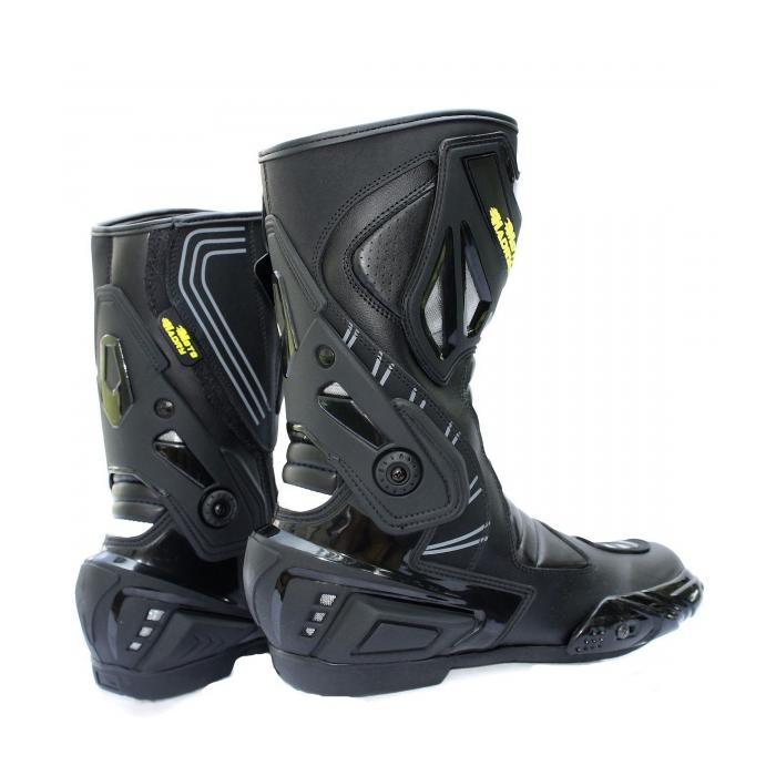 boty na motorku Racing Boot Pro černé, Velikost bot 45