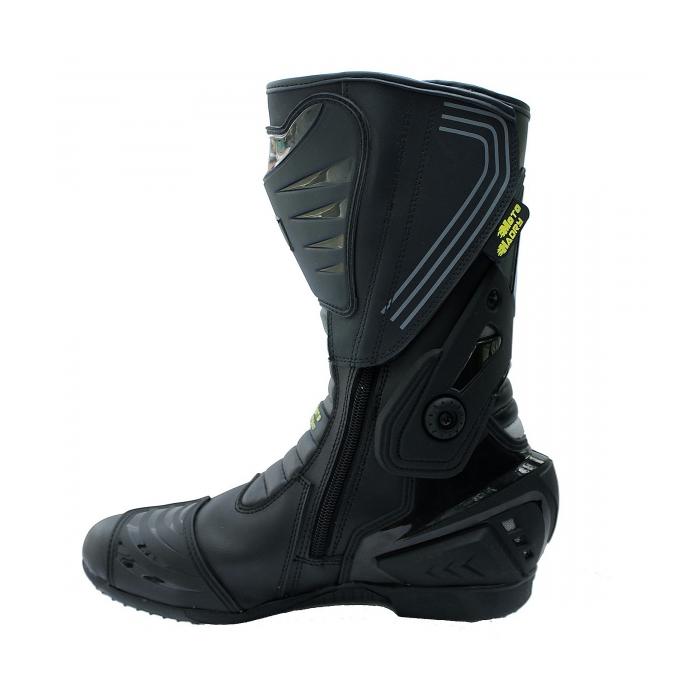 boty na motorku Racing Boot Pro černé, Velikost bot 45