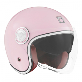 otevřená helma Nox Premium Heritage růžová pastelová