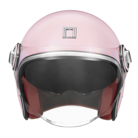 otevřená helma Nox Premium Heritage růžová pastelová