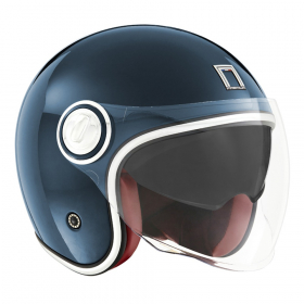 otevřená helma Nox Premium Heritage petrolejová modrá