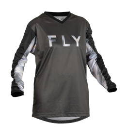dámský motokrosový dres Fly Racing F-16 černá/šedá