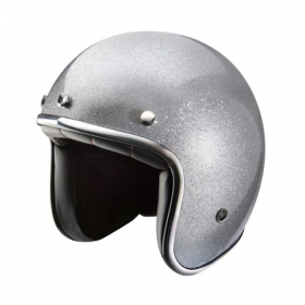 otevřená helma Nox N242 šedá metalická