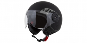 otevřená helma Zed C30 černá matná/šedá